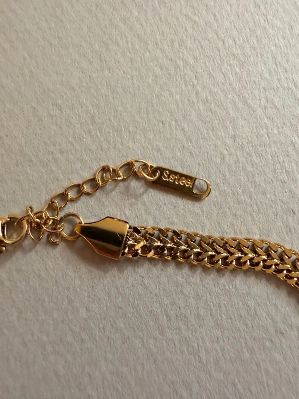 Sorel Gold Chain Choker with Blue Eye Charm
